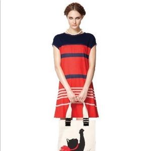 Jason Wu red white blue striped dress